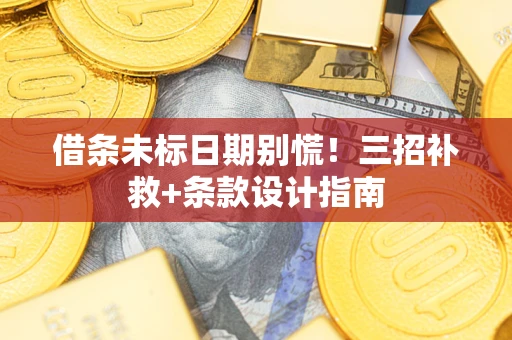 武汉借条未标日期别慌!三招补救+条款设计指南 武汉借条未标日期别慌!三招补救+条款设计指南